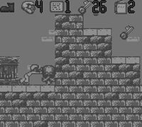 une photo d'Ã©cran de The Pagemaster sur Nintendo Game Boy
